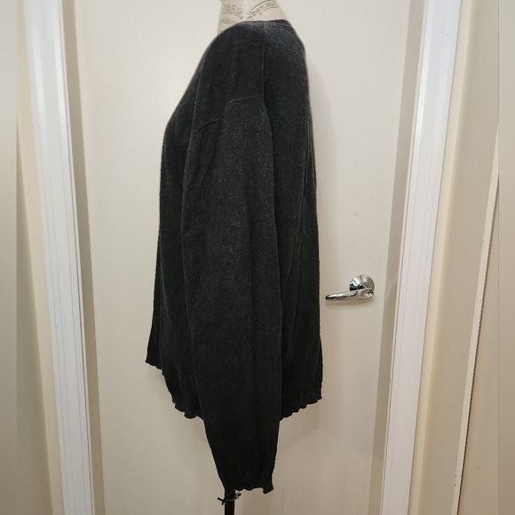 charcoal cotton cashmere sweater - Picture 2 of 7